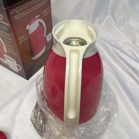 Mr. Coffee Carafe Hot Pink 1 Quart Double Wall Thermal Insulated 2013 NEW UNUSED - Picture 9 of 10